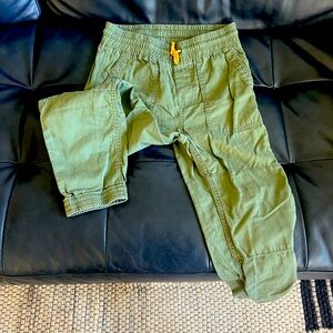 Gap kids medium (8) husky, soft drawstring waist pants joggers in green.